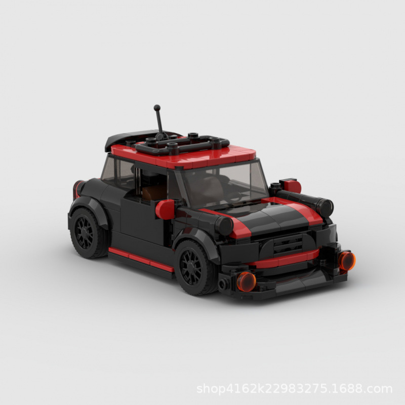MOC blocks compatible with Lego speed series 8-grid mini cooperr racing car for boys speed championship MOC blocks compatible with Lego speed series 8-grid mini cooperr racing car for boys speed championship