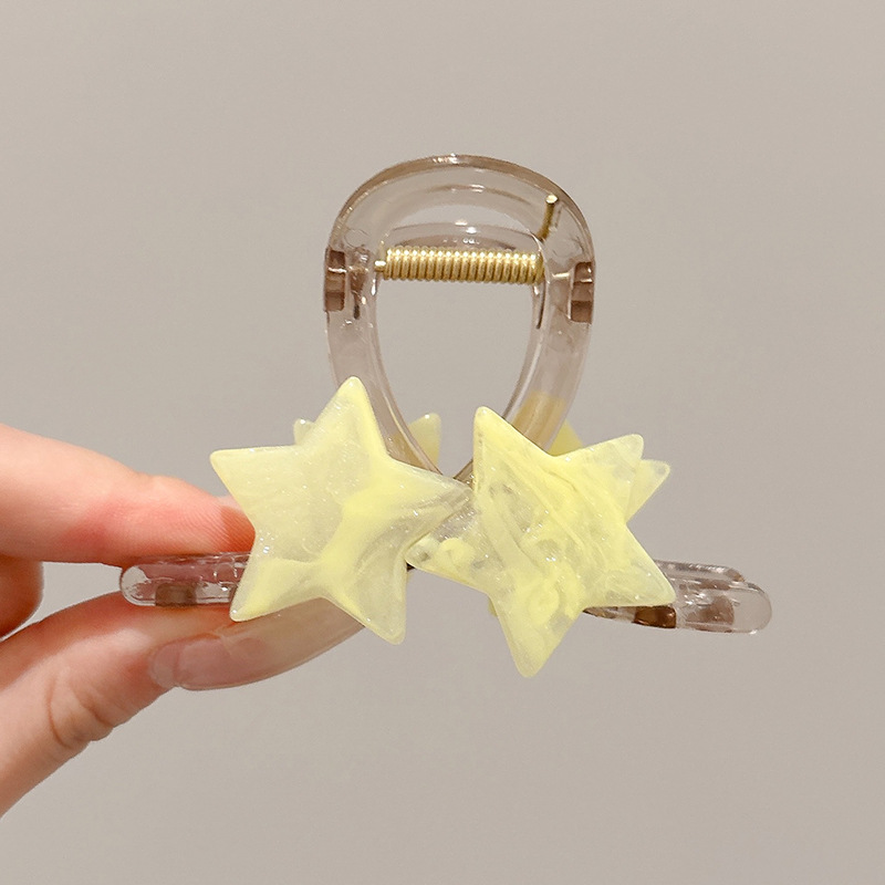 Clip de agarre de botón rojo de Encora para mujer nuevo clip de tiburón de pelo de disco de estilo de alta calidad en la parte posterior de la cabeza horquilla de temperamento