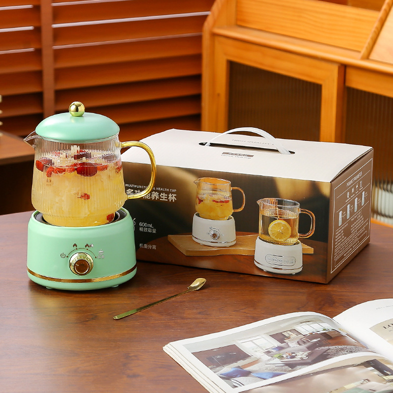 ミニ養生ポット多機能家庭用養生カップ小型オフィス茶器電気コッププレゼントケース|undefined