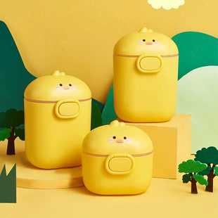 B.Duck, карманная банка для хранения мультфильм, молочный порошок, маленький пенал