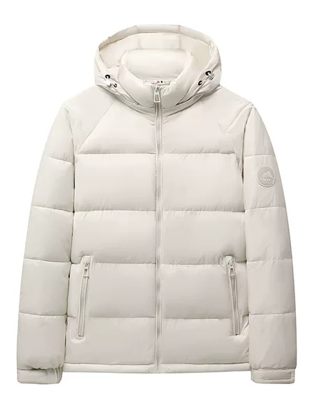 Cross-border men's and women's detachable hooded solid-color cotton jacket, outdoor windproof and water-resistant warm winter coat, couple's cotton jacket