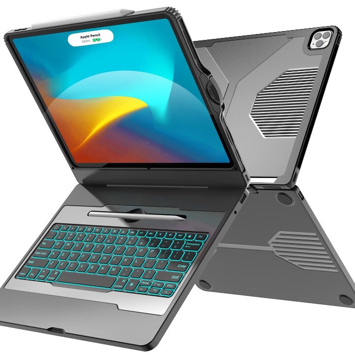 With docking station HUB five-in-one multifunctional protective shell detachable split keyboard for ipad pro11