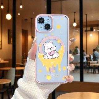 磁吸肤感奶油兔子手机壳适用iPhone17可爱11/13/14/15ProMax硬背