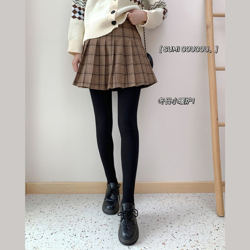 2024 Cotton Feel Pantyhose Autumn and Winter Large Size Leggings Women's Outerwear Plus Velvet Thickened Warm One-piece Pants for Foot Steps