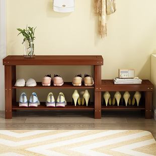 Shoe Rack New 2022 simple door storage home indoor beautiful multi-layer dustproof dormitory solid wood shoe cabinet