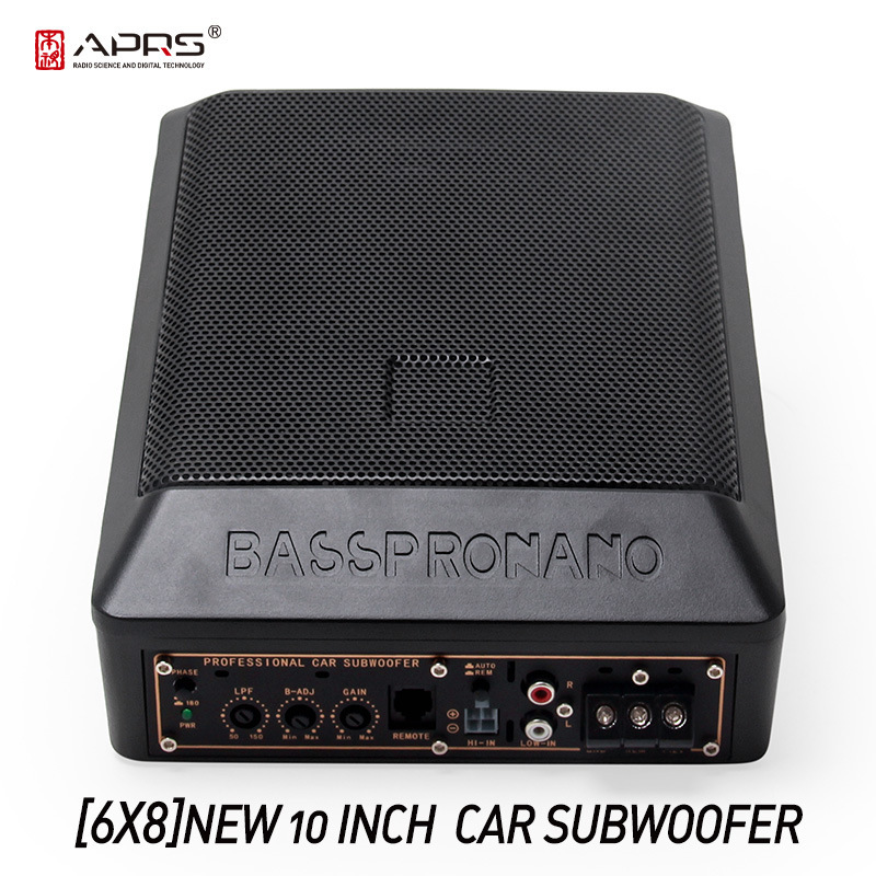 Car Audio System Modification 6*8inch Ultra-Thin Subwoofer 100W High Power Dc12V Under-Seat Subwoofer