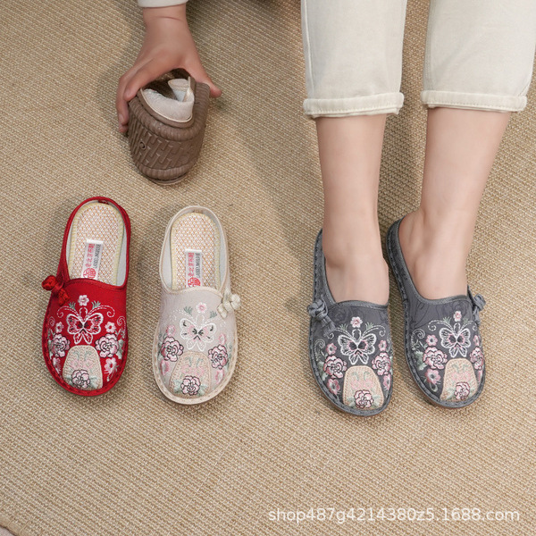 ethnic casual Beijing cloth slippers Chinese style