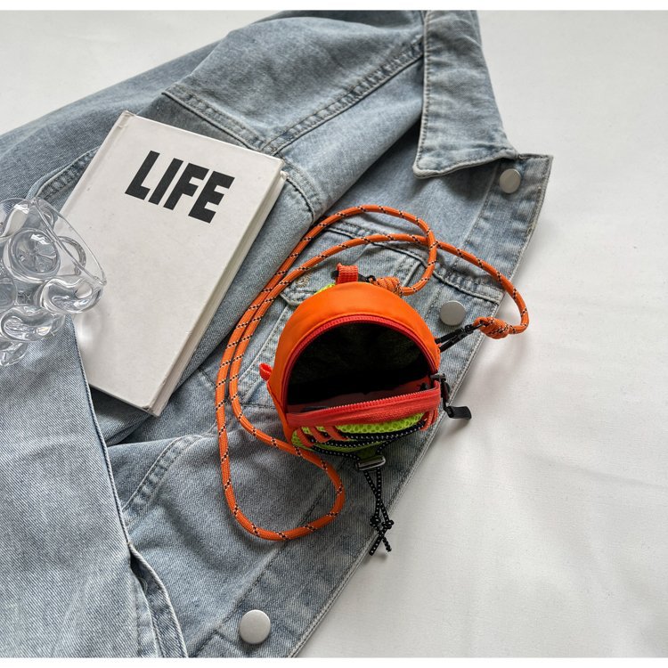 2024新款迷你钱包随身钥匙收纳零钱包女斜尼龙布小包mini