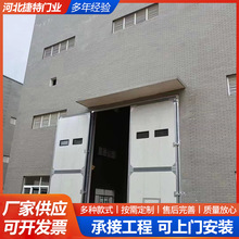 铝合金平开门工厂厂房大门工业门粮仓车间保温平移钢木门平开门
