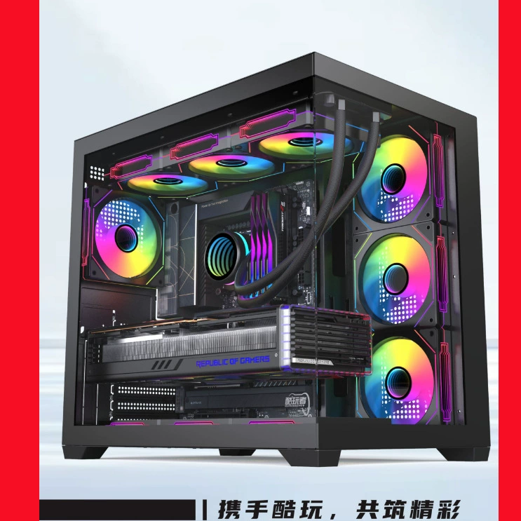Собрать настольный компьютер i7 полный комплект для киберспорта, многооткрытые Интернет-кафе, игровой тип сборки DIY, офис, высоко‑классное воздушное охлаждение