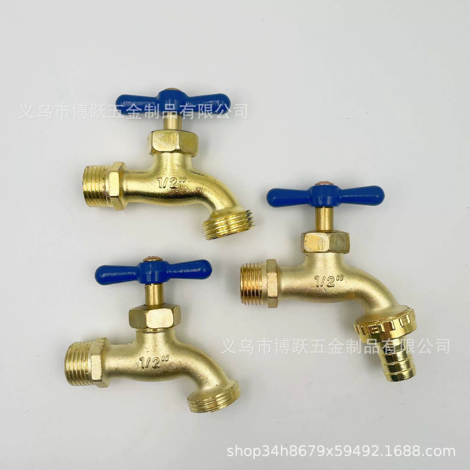 Внешняя торговля Горячая продажа водяного сопла из цинкового сплава с медным покрытием, водяное сопло с резьбой NPT, открытый садовый кран, Южноамериканское небольшое водяное сопло