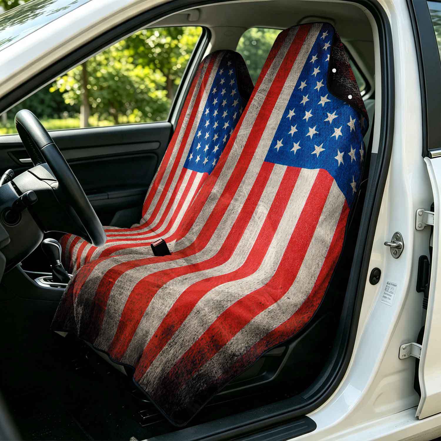 2-piece dual-use car seat cover, ultra-fine fiber, can be used as a beach towel, printed car protective seat cover 13