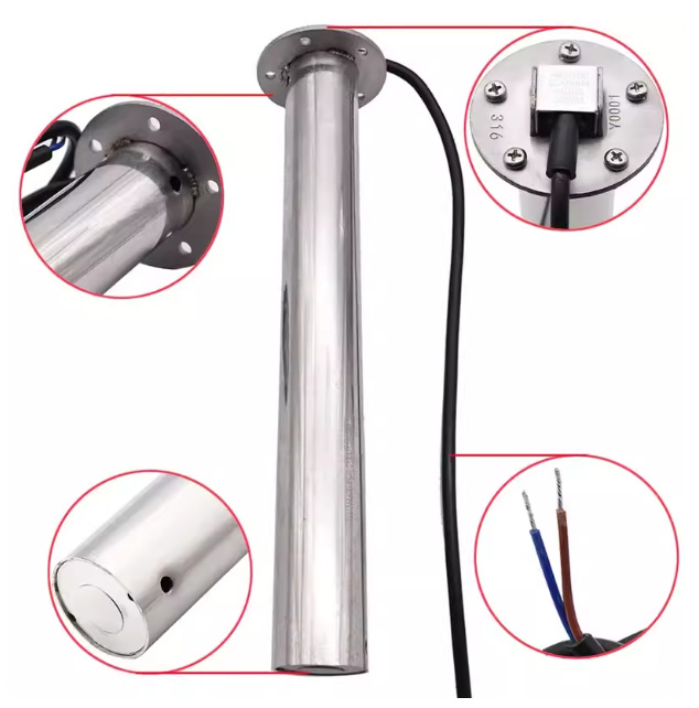 Gray water tank sensor, RV sewage sensor, yacht gray water tank sensor, excavator oil tank sensor, 12/24V universal