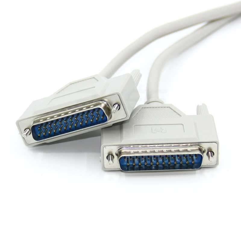 厂家销成型25针对针 共享线并口线 DB25延长线 公对公税控机用