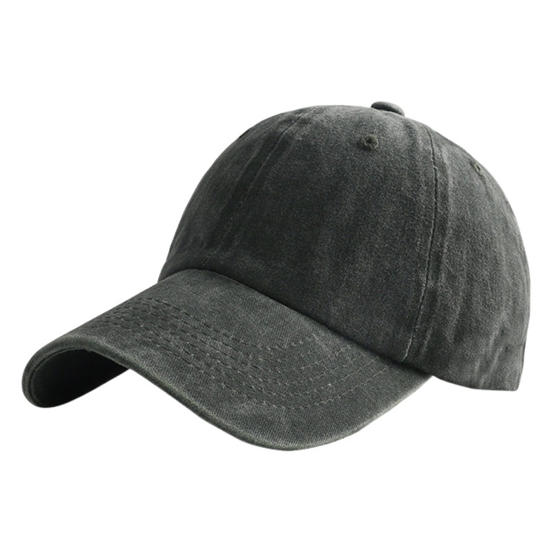 Estilo coreano suave gorra de béisbol de las mujeres retro apenado lavado Denim casquillo de sol sombrero de la calle de los hombres casquillo de pico