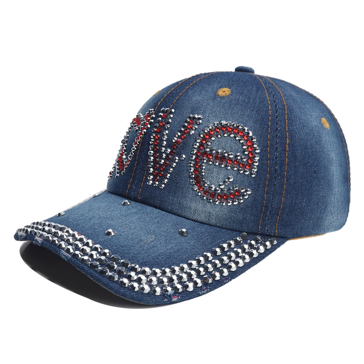 Denim Baseball Cap (Mosey) Unisex, Adjustable 56–58 cm, Summer Sun Hat