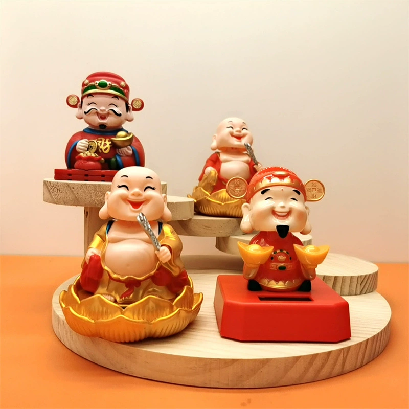 Automatic doll solar-powered, creative decorations, for luck, Birthday gift