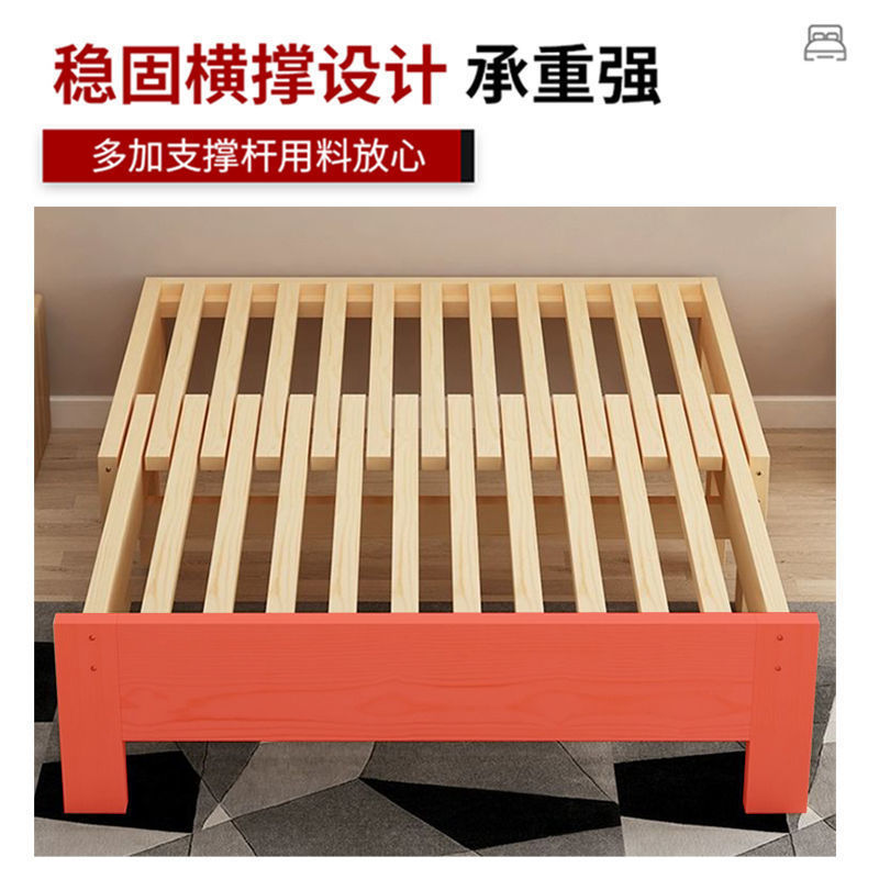实木简约沙发榻榻米抽拉床多功能两用伸缩床午休小户型推拉床跨境|undefined