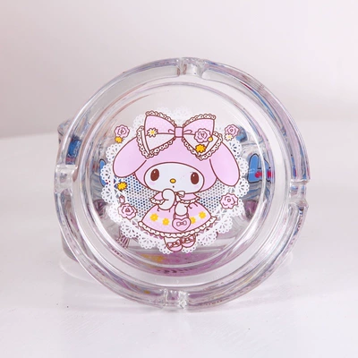 Ashtray for Girls, Home Use 2021, Living Room, Stylish and Trendy, Light Luxury Ashtray, Ins-Style Glass, Internet Celebrity, Car-Specific