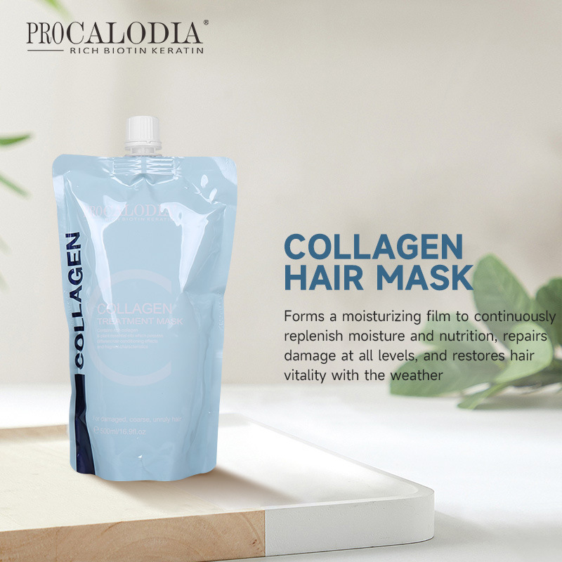 Procalodia Organic Collagen Hair Mask Repairs Damaged Hair, Nourishes, Smoothens, Moisturizes, and Protects Color - Cross-Border Procalodia Organic Collagen Hair Mask Repairs Damaged Hair, Nourishes, Smoothens, Moisturizes, and Protects Color - Cross-Border