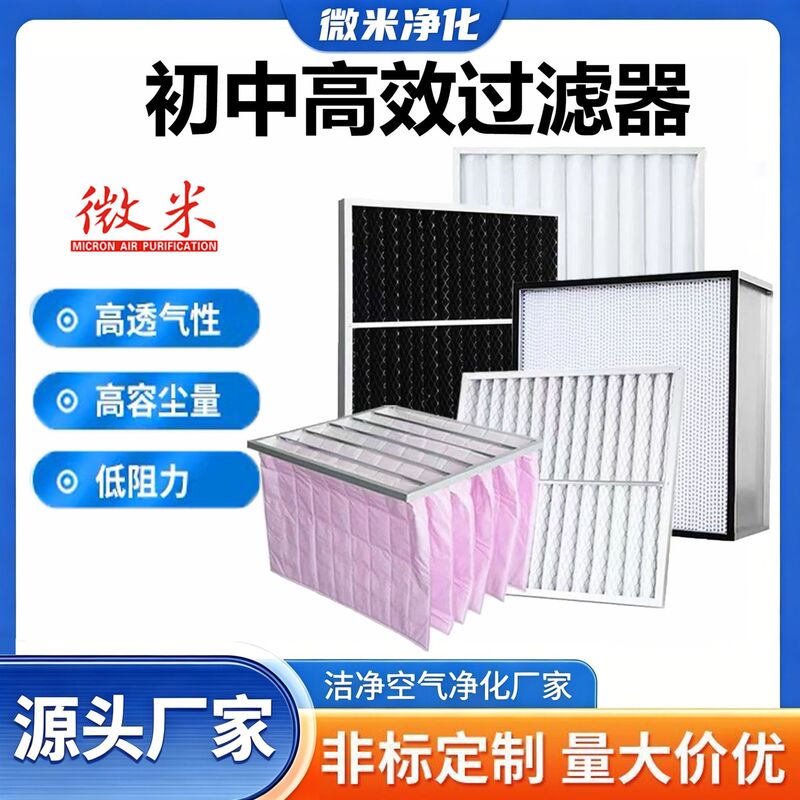 Primary Filter G4 Plate-Type Air Dust Removal Filter Central Air Conditioning High-Efficiency Folding Stainless Steel