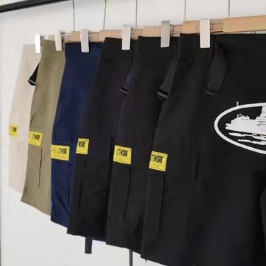 Retro americano de alta calle de bolsillo crucero impresión de herramientas pantalones cortos hombres marca de moda de verano pantalones cortos de herramientas sueltos hombres