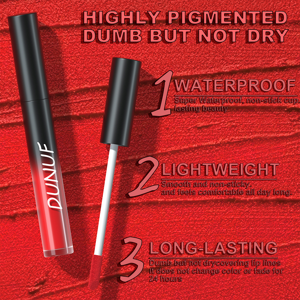 Check it out! Link Disclaimer - Exclusive for Foreign trade :DUNUF 32-color Multi-purpose matte long-lasting Lip gloss undefined