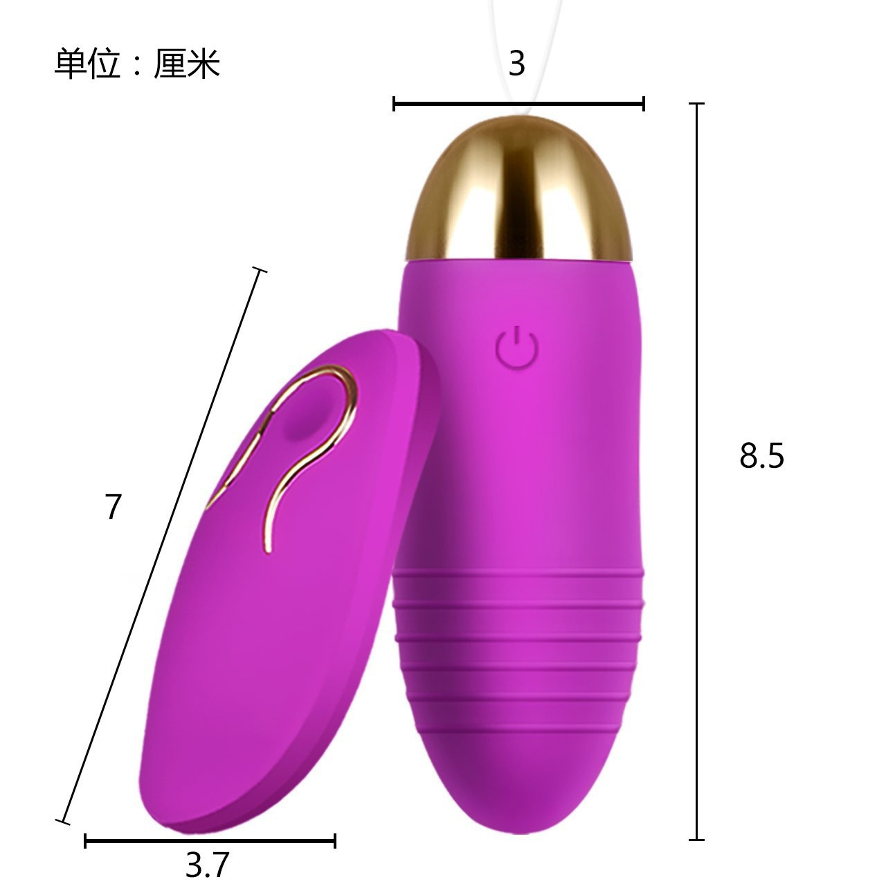 Dancing Elf Remote Control Vibrating Egg, Rechargeable Silicone Couples Wearable Toy — detail image 6