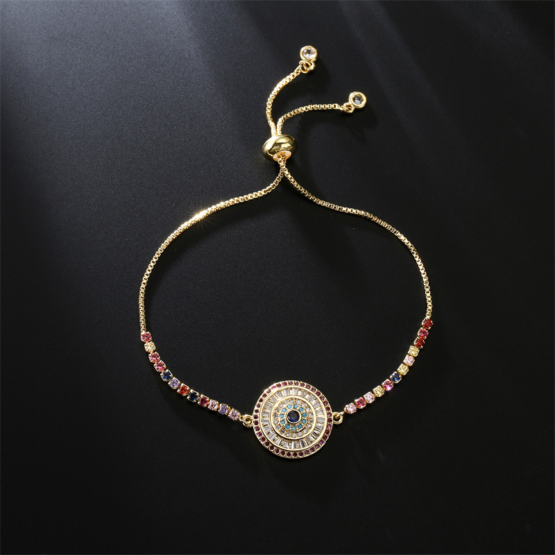 Fashion Eye Copper Bracelets Plating Zircon Copper Bracelets
