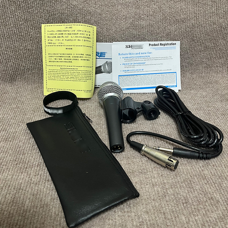 Comercio exterior SM58LC con cable micrófono de bobina móvil sin interruptor micrófono de mano profesional México micrófono con cable