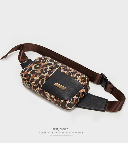  New Printed Waist Bag for Women, Sports Running Phone Waist Bag, Fashion Outdoor, New Wallet, Dropshipping One Piece