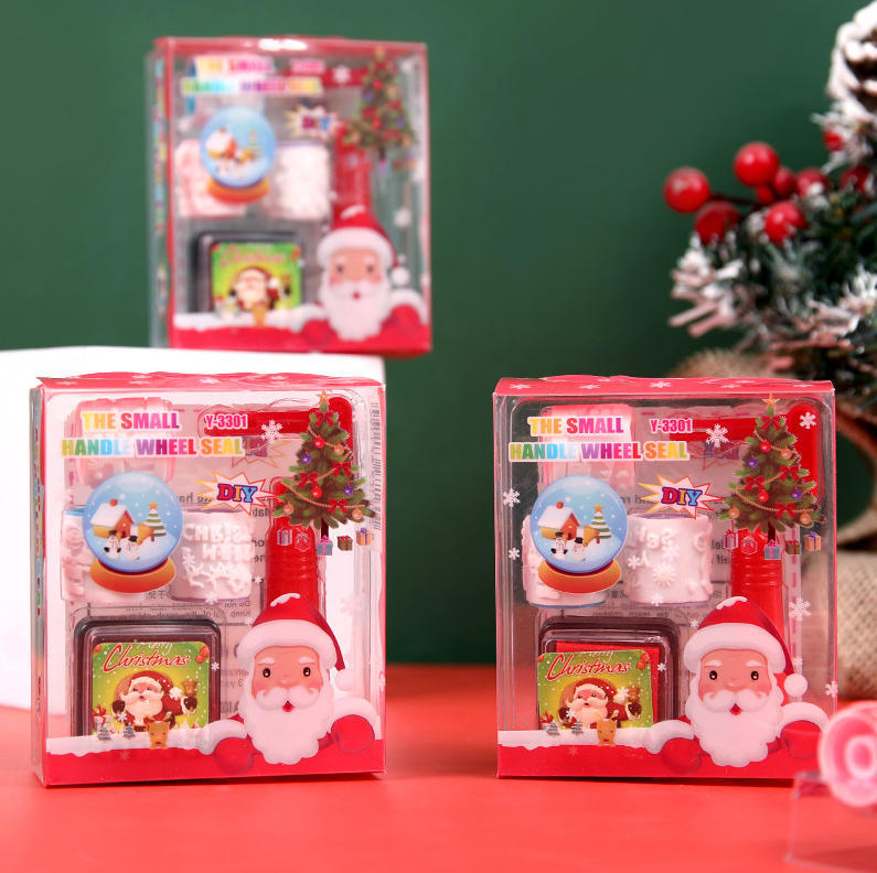 Papelería de Navidad debe ser un bolígrafo de goma de dibujos animados de alto valor creativo para regalos de Santa Claus