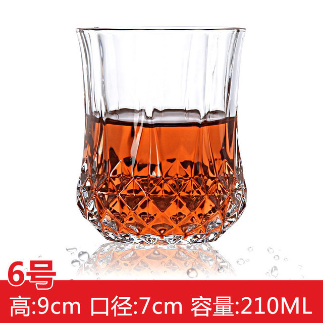 Vaso de whisky, vaso de vidrio de cristal doméstico nórdico, vaso de cerveza creativo, vaso de licores de bar