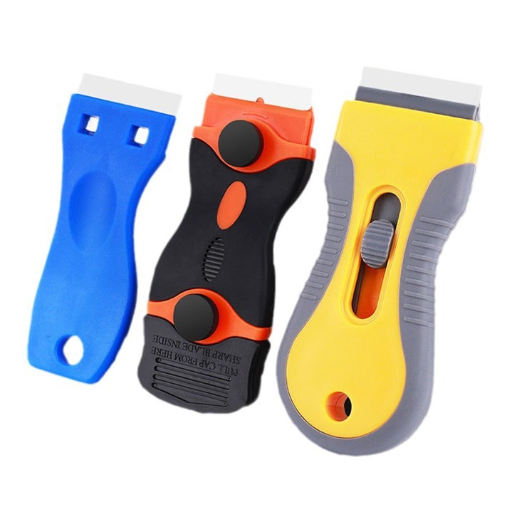 Cuchilla de eliminación de raspadores cuchilla de plástico multifuncional limpieza de vidrio cuchilla de raspadores raspadores de piso limpieza pequeña pala