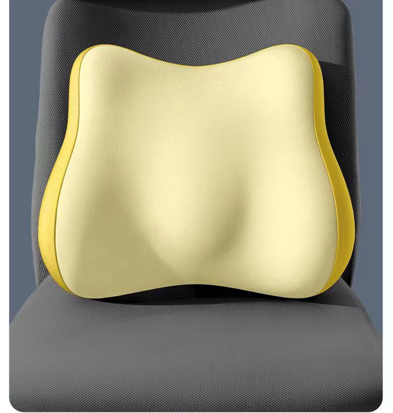 New memory foam car headrest can be customized LOGO headrest lumbar support waist pillow chair lumbar support