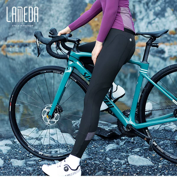 Lamparda Autumn and Winter Bicycle Riding Strap Pants Outdoor Sports Mountain Bike Fleece Windproof Cycling Pants