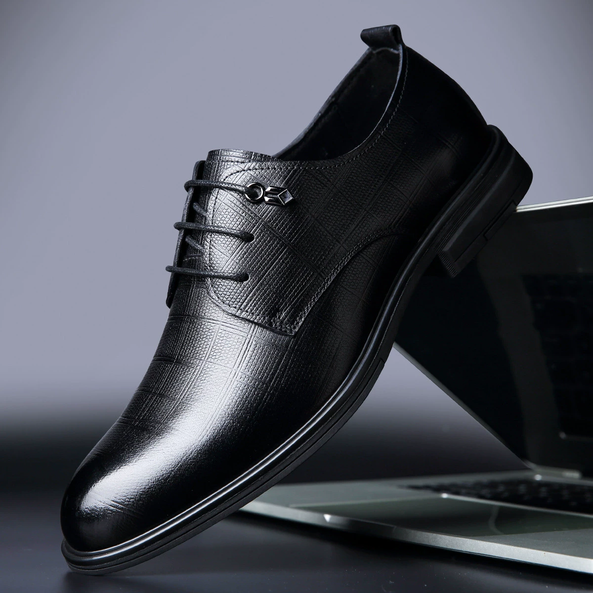 Shoes for leather shoes, classic suit jacket, non-slip footwear English style, 2025 years, genuine leather, British style, high-quality style
