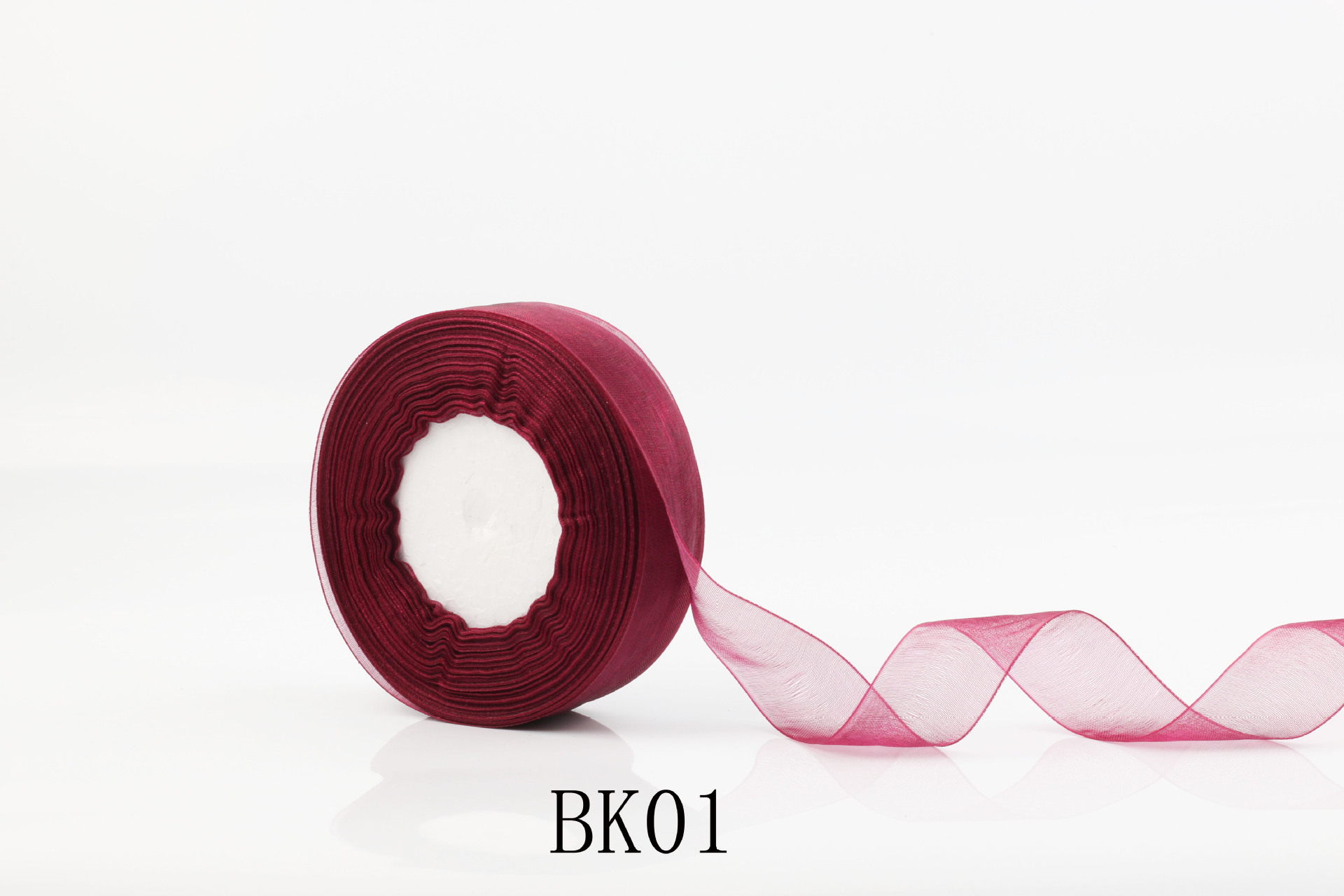 Para el comercio electrónico transfronterizo cinta transparente arco cinta de gasa 2,5 cm cinta de gasa de color DIY accesorios para el cabello