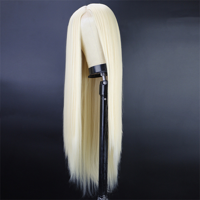 Unisex Fashion Street High Temperature Wire Centre Parting Long Straight Hair Wigs display picture 5