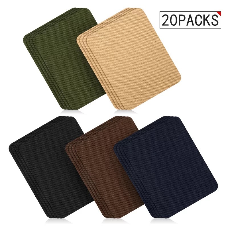 Adhesivo corte casual parche de planchado de mezclilla rectangular rodilla codo parche decorativo parche de tela