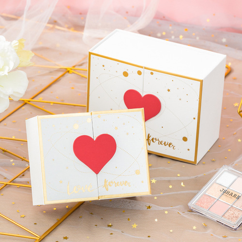 New Year Valentine's Day Gift Box Galaxy Packaging Box for Girlfriend Jewelry Box Handout Gift Box Small Size