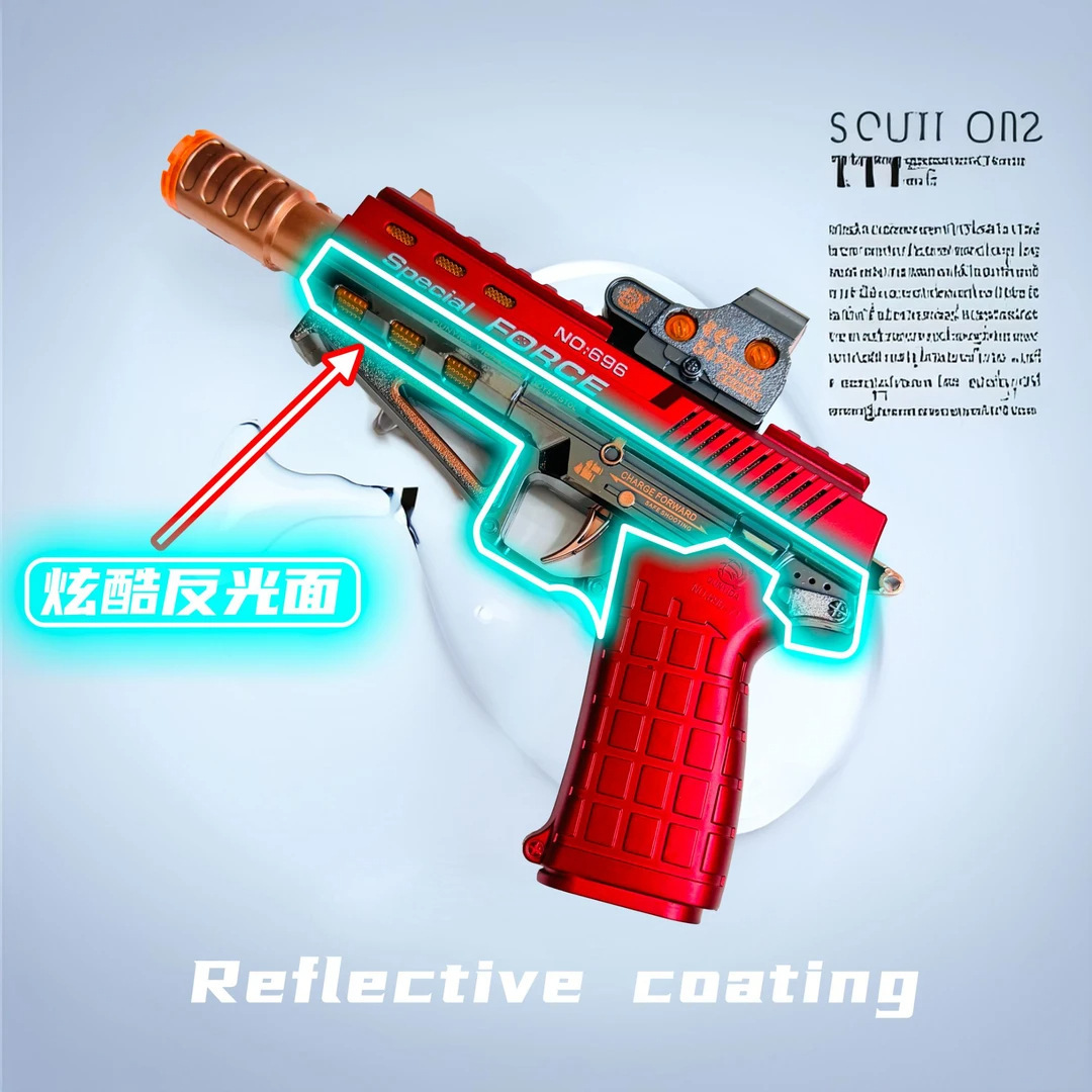 Pistola de juguete eléctrico para niños simulación de fuego sonido telescópico pulverización luminosa pistola águila del desierto