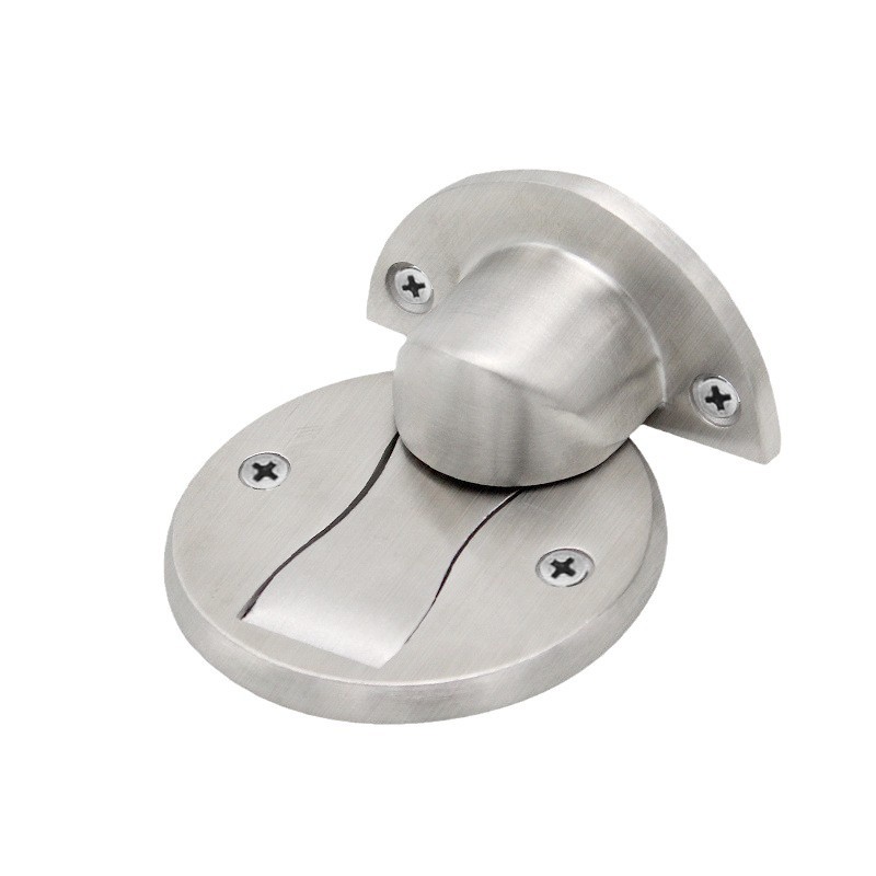 Personalizada fundición fina 304 acero inoxidable succión de suelo puerta interior sin perforación de puertas de montaje magnético fuerte succión de suelo agujero oscuro succión de suelo invisible
