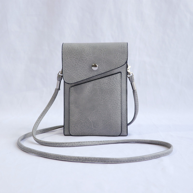 Bolsa de teléfono móvil de color sólido para las mujeres 2022 verano nuevo retro hombro Messenger bolsa versátil MINI BOLSA monedero bolsa