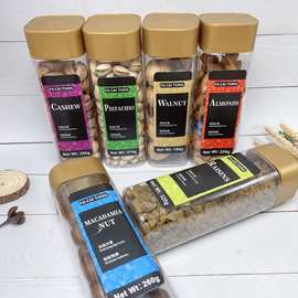 麦祺罐装开心果巴旦木紫衣腰果葡萄干纸皮核桃年货坚果炒货零食批