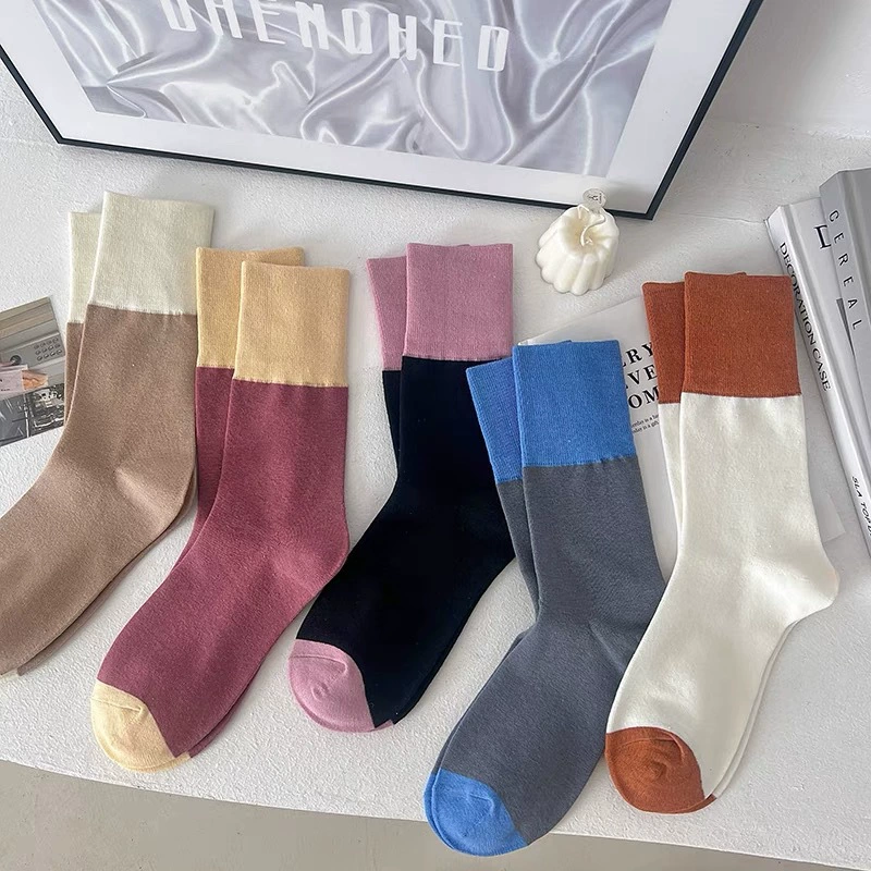 Tide, trend comfortable socks, mid-length, Korean style