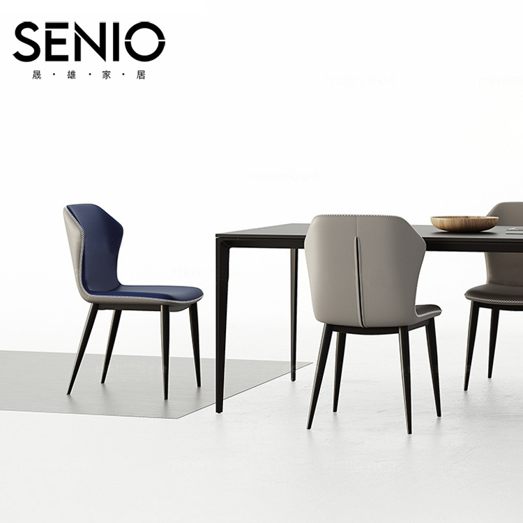 Designer dining chair, minimalist modern chair, home use, sample room, internet celebrity, light luxury stool, backrest, dining table chair