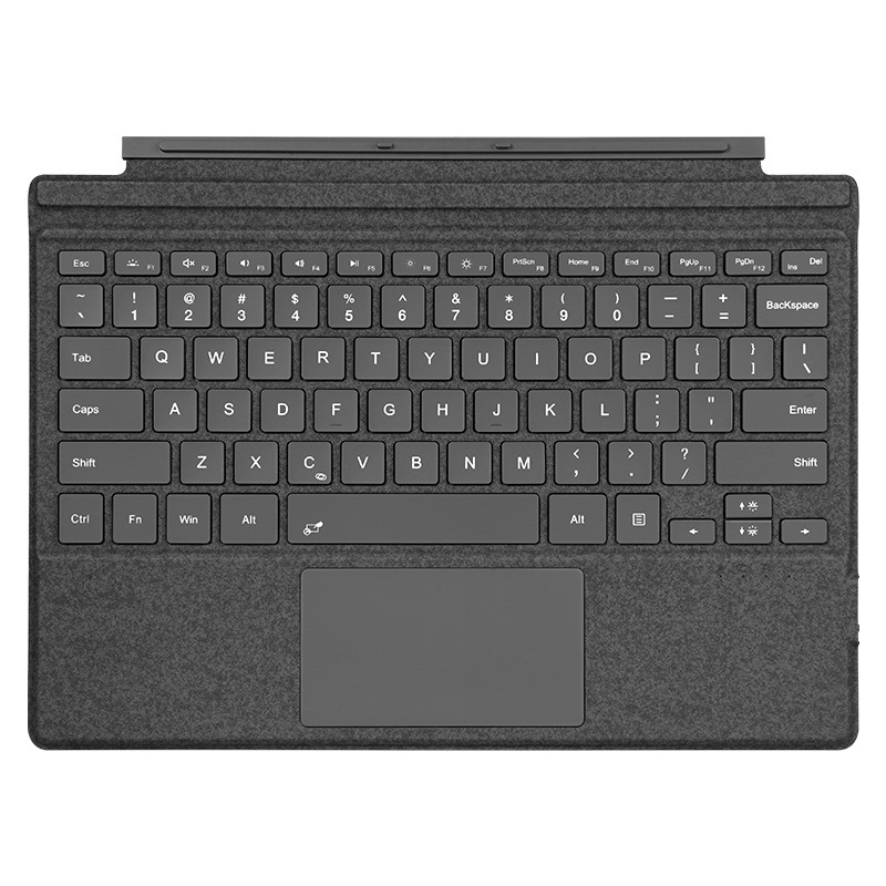 Aplicable a Microsoft Surface Pro11 teclado bluetooth colorido retroiluminado plano externo teclado de succión fábrica al por mayor