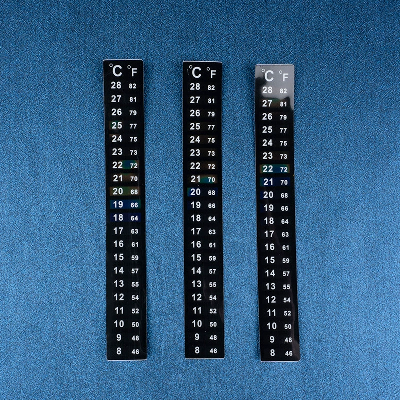 Aquarium, thermometer, adhesive glue, with LED display