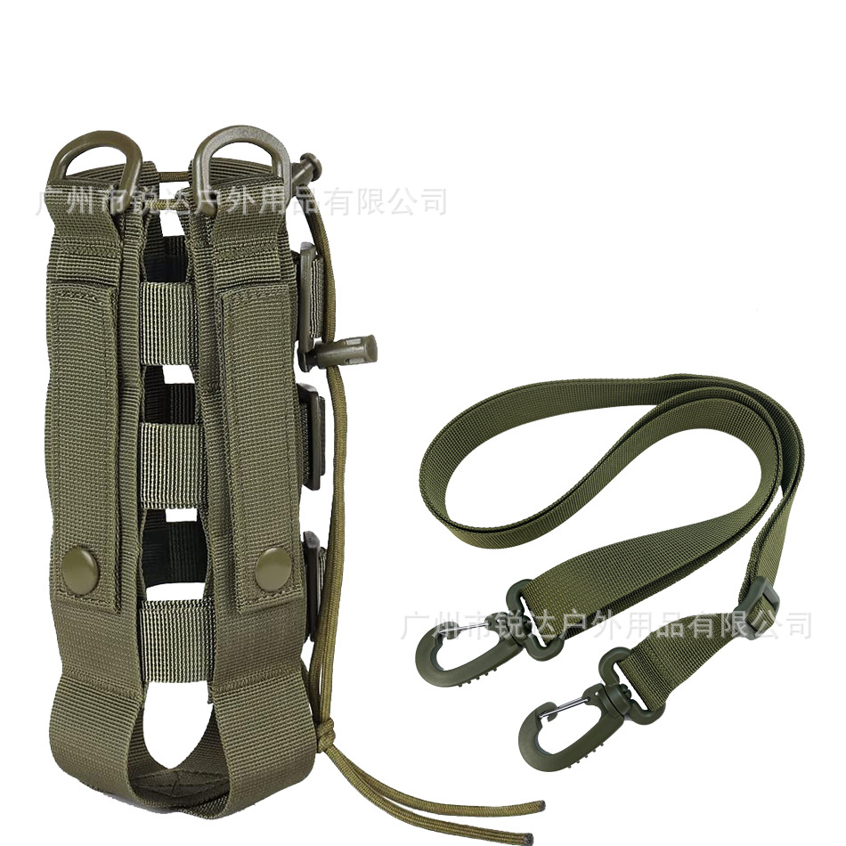 Verde con correa para el hombro (hebilla a juego de color)